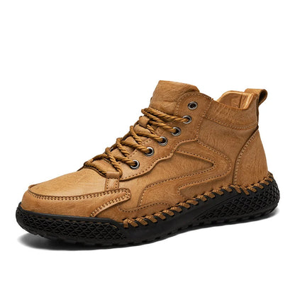 Leder Wanderstiefel Herren Robust Wasserfest