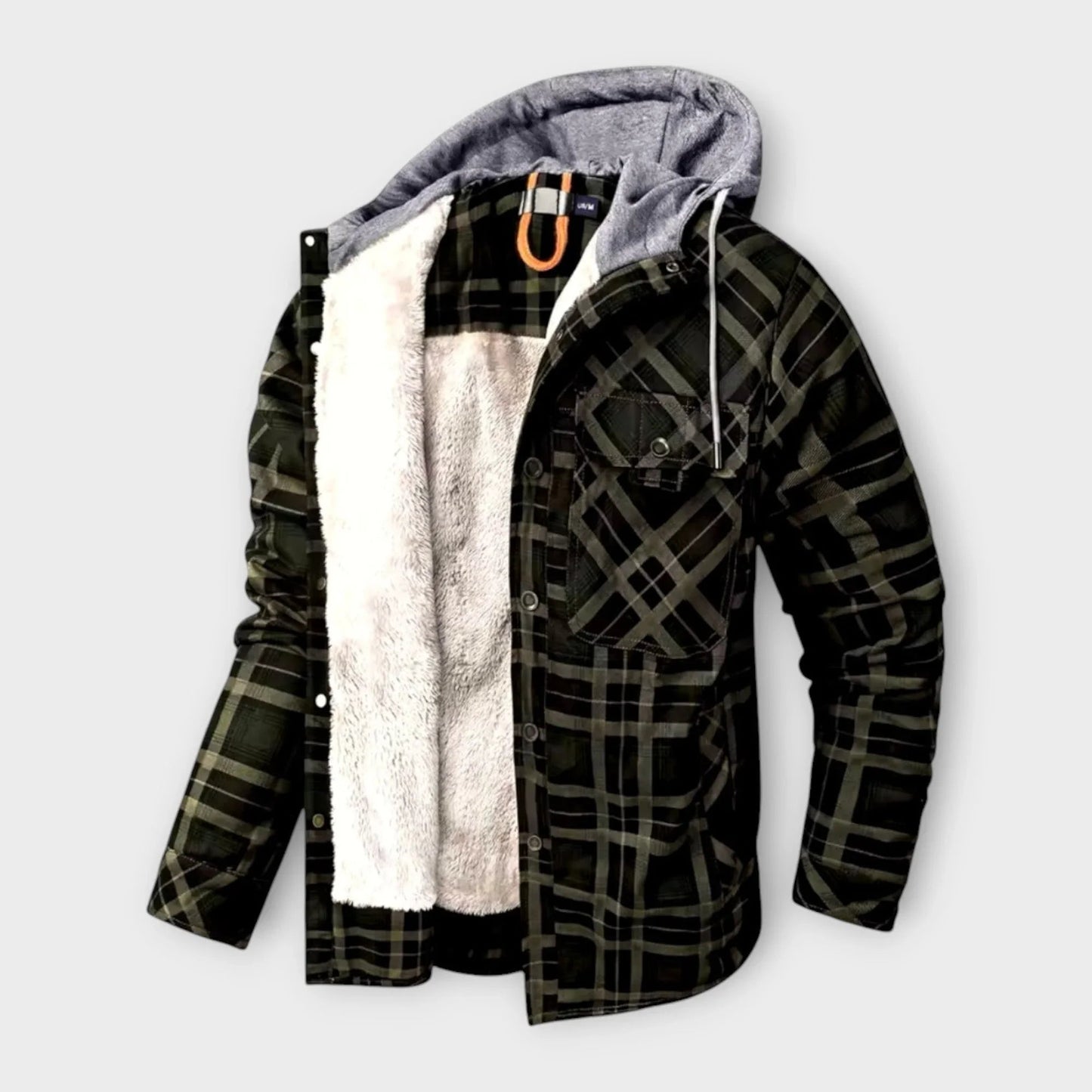 Gefütterte Flanelljacke für Herren 1