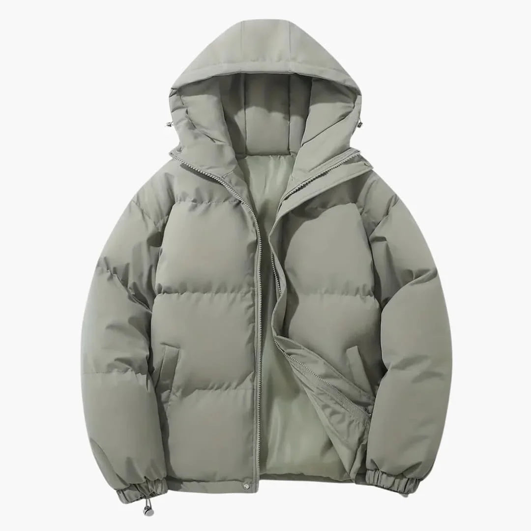 Gefütterte Kapuzen-Winterjacke für Herren 10