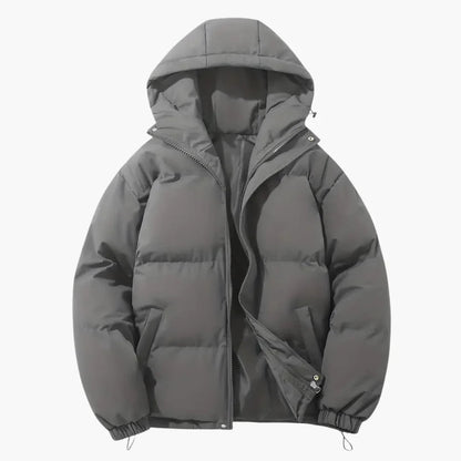 Gefütterte Kapuzen-Winterjacke für Herren 12