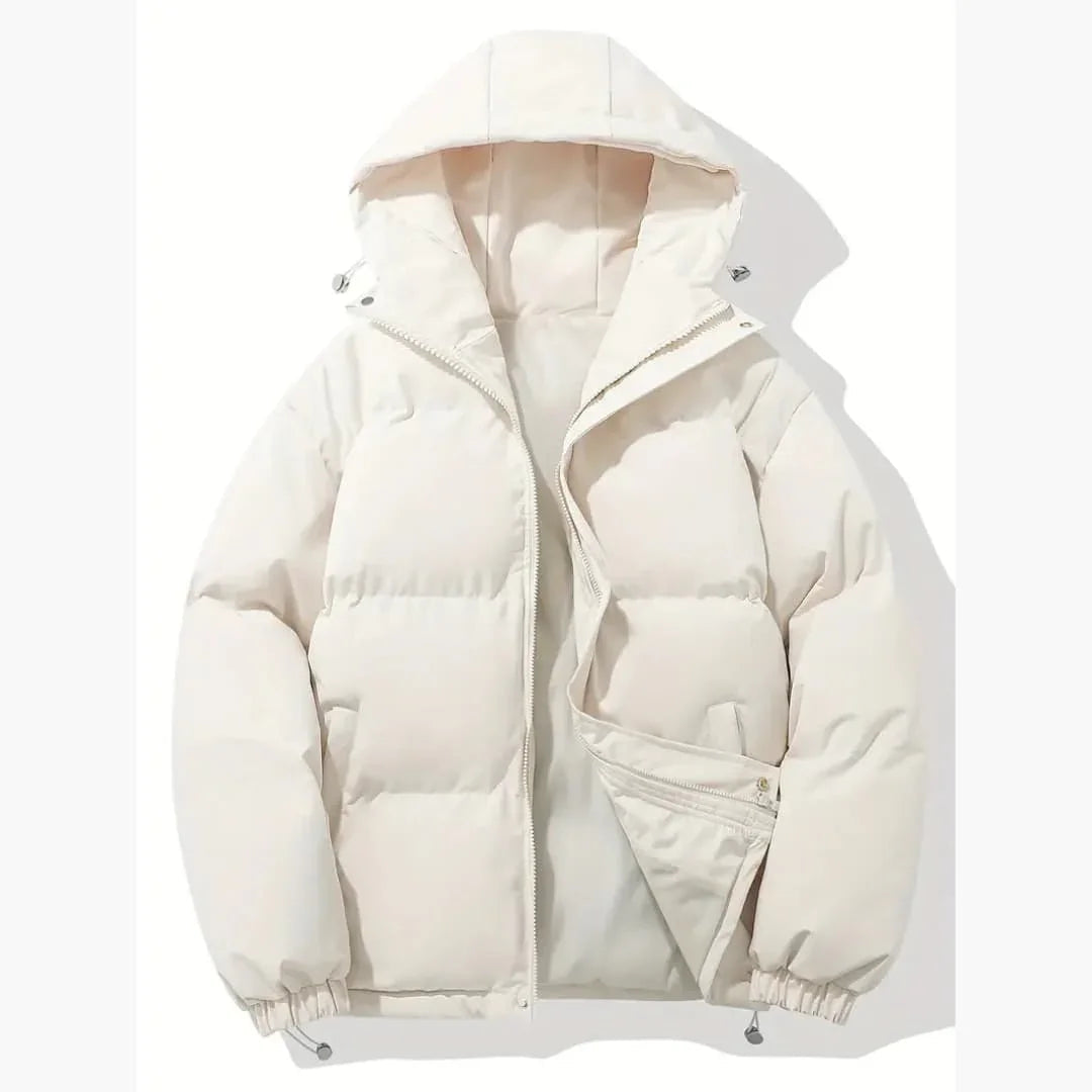 Gefütterte Kapuzen-Winterjacke für Herren 13