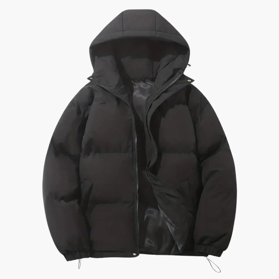 Gefütterte Kapuzen-Winterjacke für Herren 6