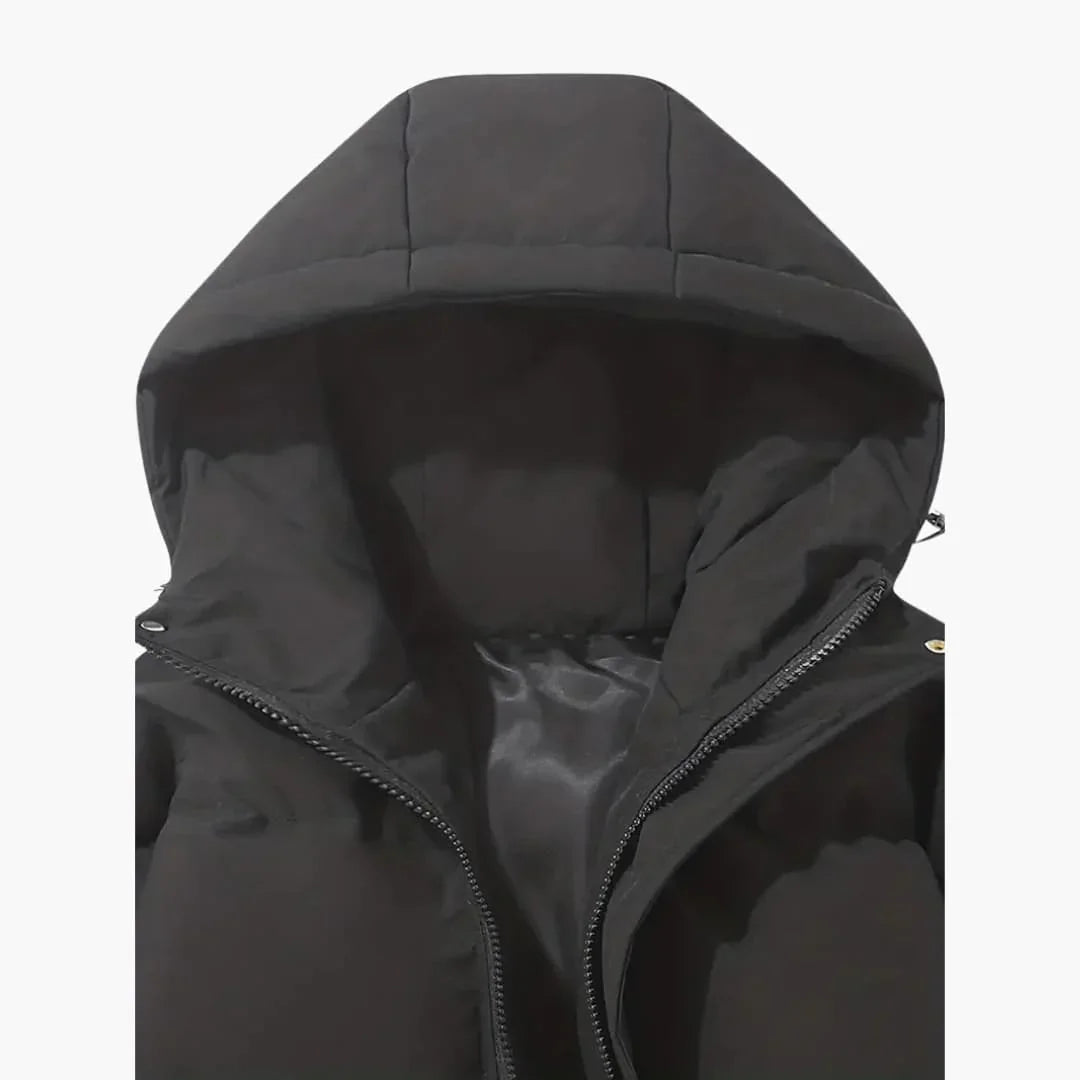 Gefütterte Kapuzen-Winterjacke für Herren 7