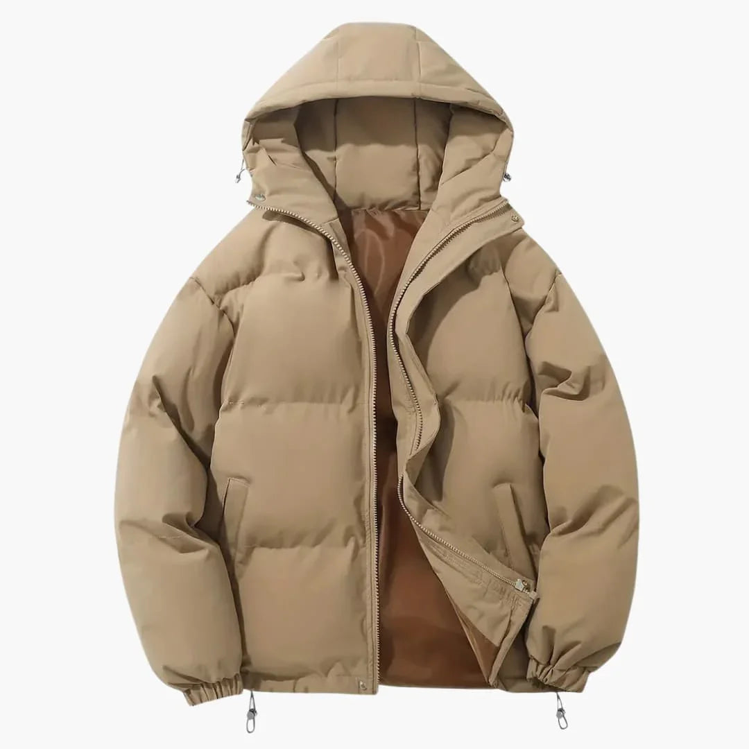 Gefütterte Kapuzen-Winterjacke für Herren 9