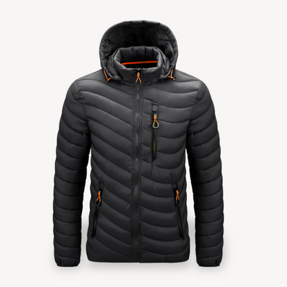 Gefütterte Winterjacke mit Kapuze für Herren | Loravelle 4