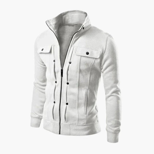 Gefütterte Zip-Jacke mit Taschen für Herren 0