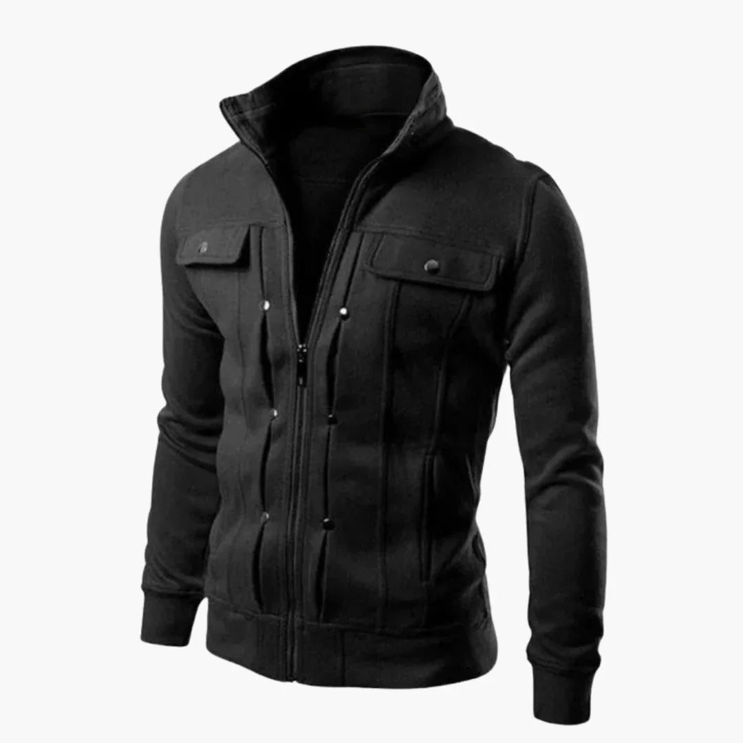 Gefütterte Zip-Jacke mit Taschen für Herren 1