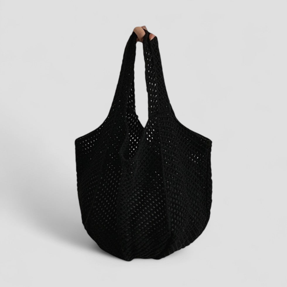 Gehäkelte Schultertasche, Sommer-Strand-Strickhandtasche 1