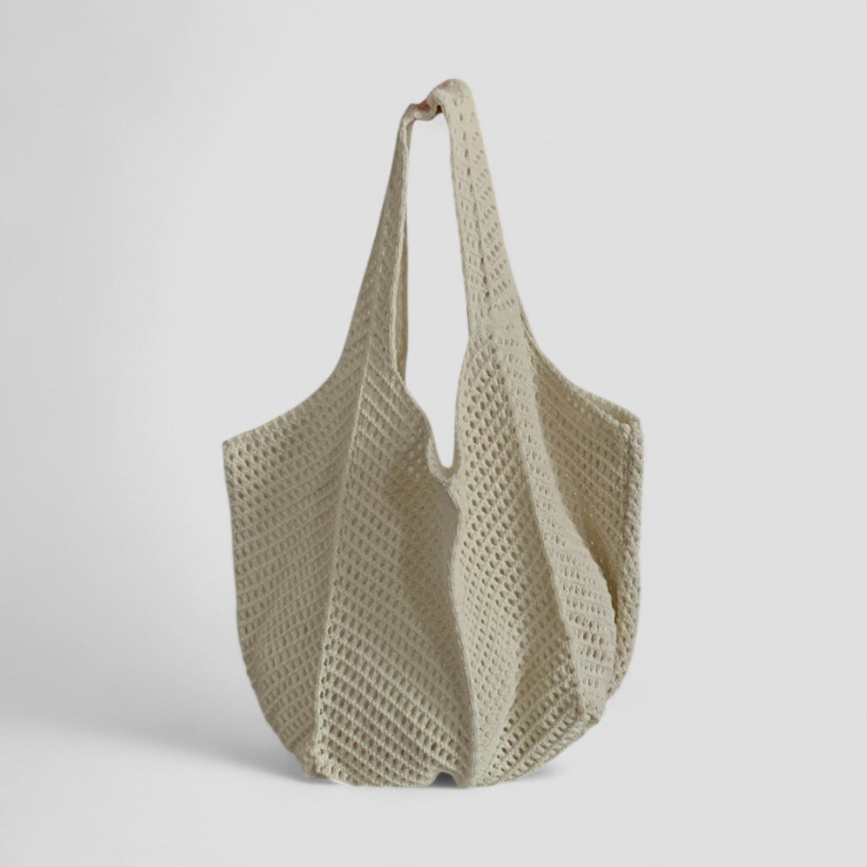 Gehäkelte Schultertasche, Sommer-Strand-Strickhandtasche 2