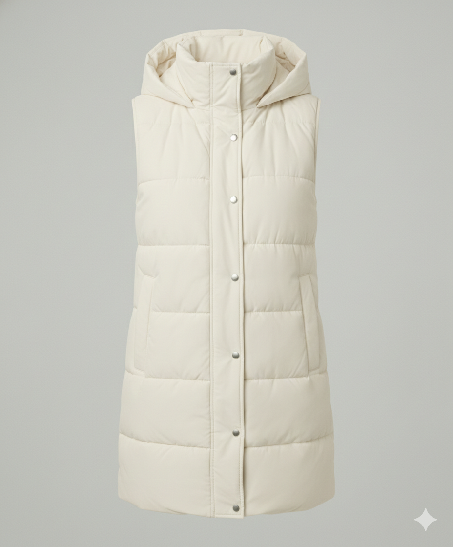 Ärmellose Winterjacke Warm Isoliert Damen