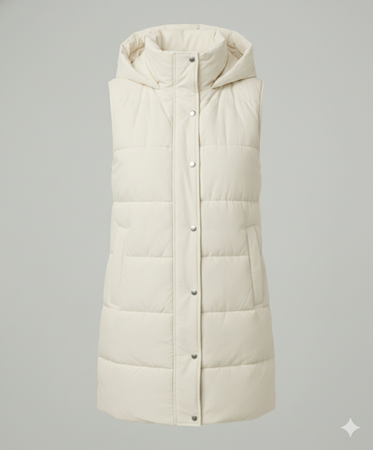 Ärmellose Winterjacke Warm Isoliert Damen
