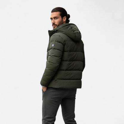 Herren Winterjacke Robust Steppjacke mit Kapuze