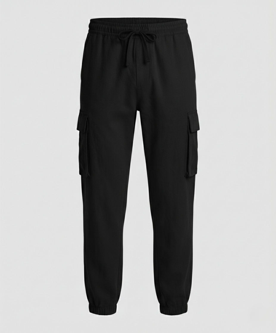 Herren Jogginghose Cargo-Style Elastisch Reißverschluss