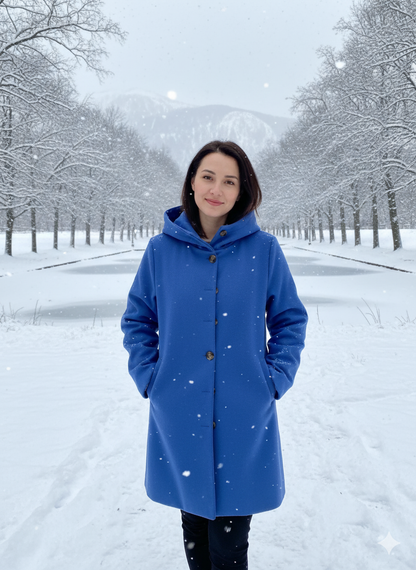 Eleganter Damen Wintermantel Modern Trendig