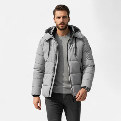 Herren Winterjacke Robust Steppjacke mit Kapuze