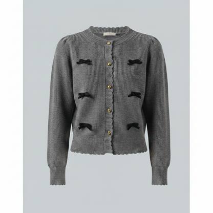 Damen Cardigan mit Nierenknöpfen Modern