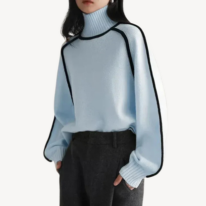 Gemusterter Rollkragenpullover für Damen | Loravelle 2