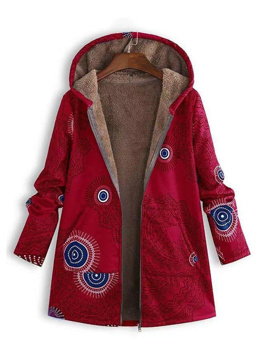 Gemustertes Winterjacke für Damen 0
