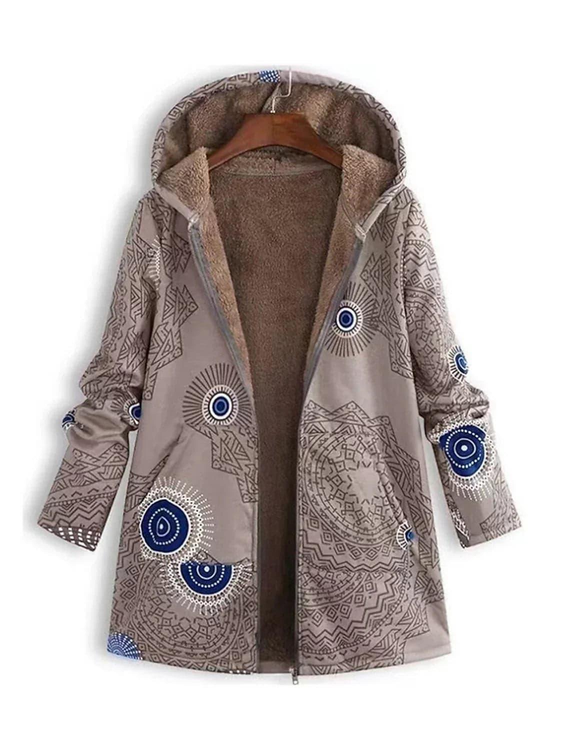 Gemustertes Winterjacke für Damen 1