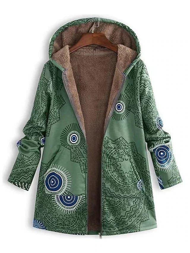Gemustertes Winterjacke für Damen 2