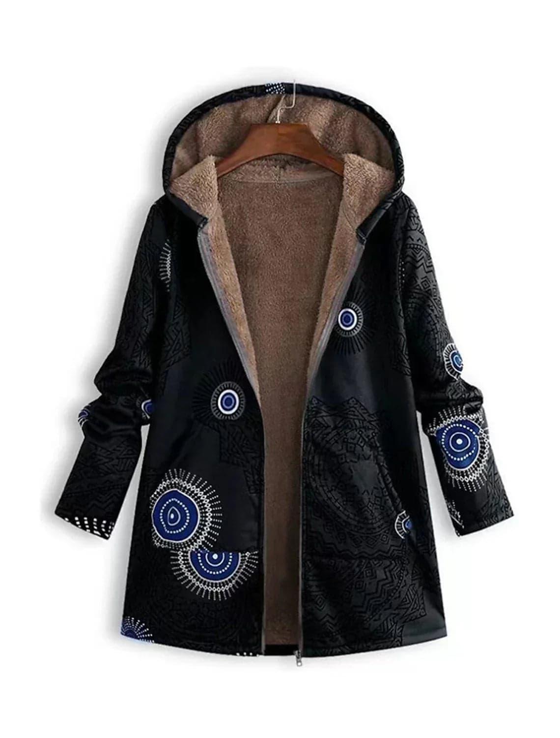 Gemustertes Winterjacke für Damen 3