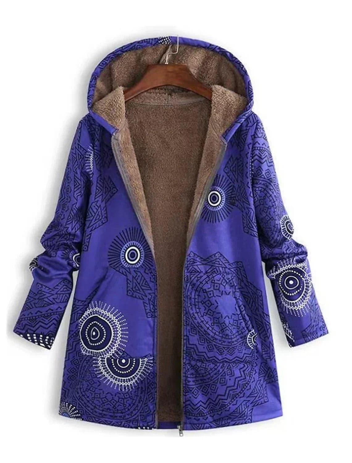 Gemustertes Winterjacke für Damen 4