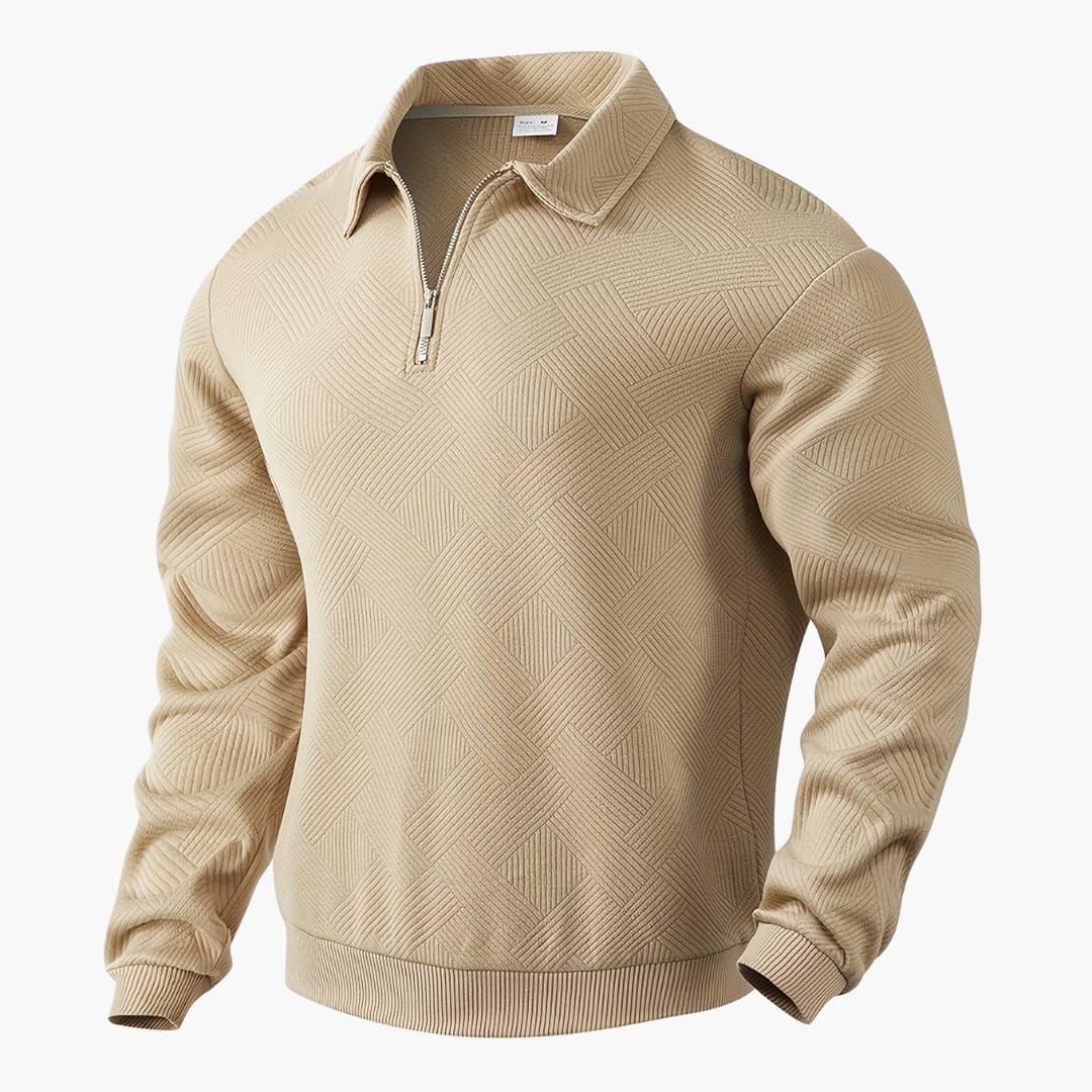Geometrisch Gemusterter Strickpullover für Herren 0