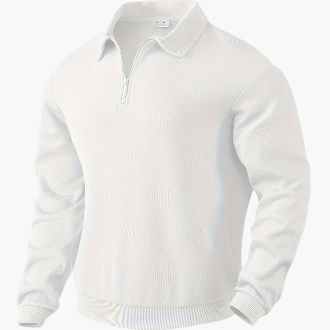 Geometrisch Gemusterter Strickpullover für Herren 9