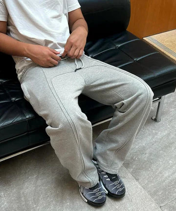 Bequeme Herren-Jogger Gerade Bein Sweatpants - BerlinGlamour