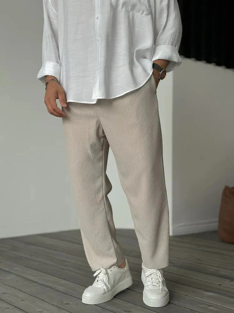 Herrenhose Gerippt Locker Beinweit - BerlinGlamour