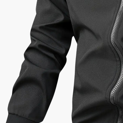 Gerippte Bomberjacke mit Reißverschluss für Herren 3