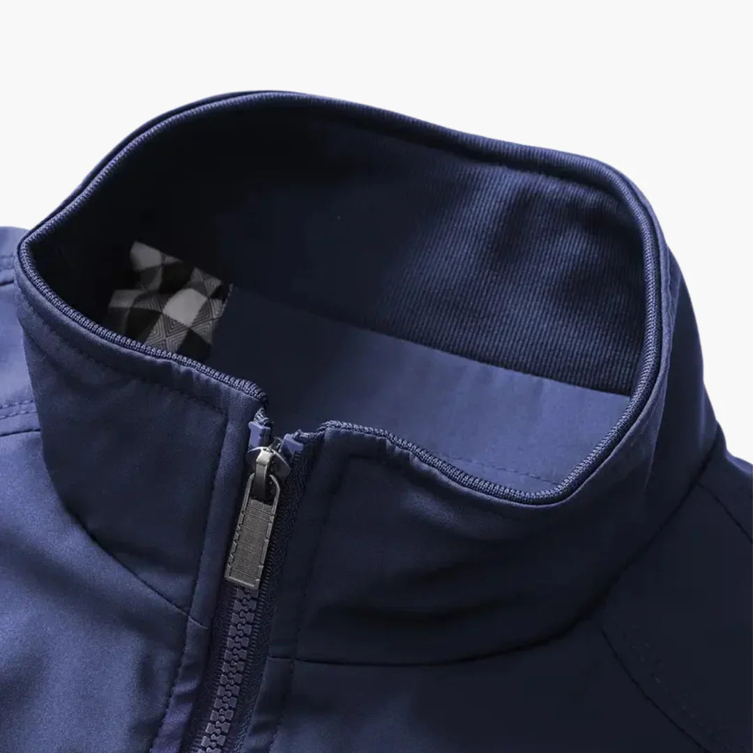 Gerippte Bomberjacke mit Reißverschluss für Herren 8