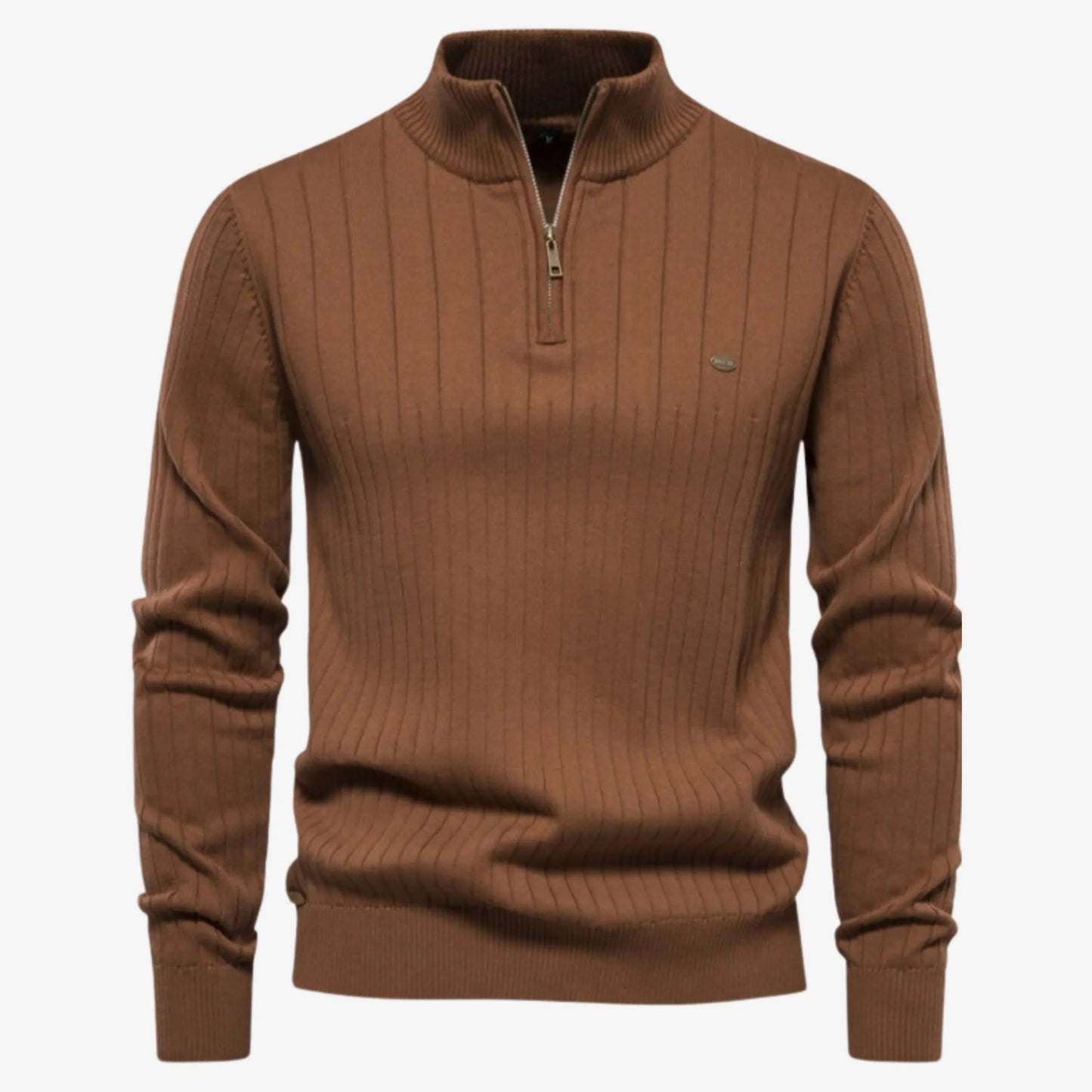 Gerippter Pullover Slim Fit für Herren 0