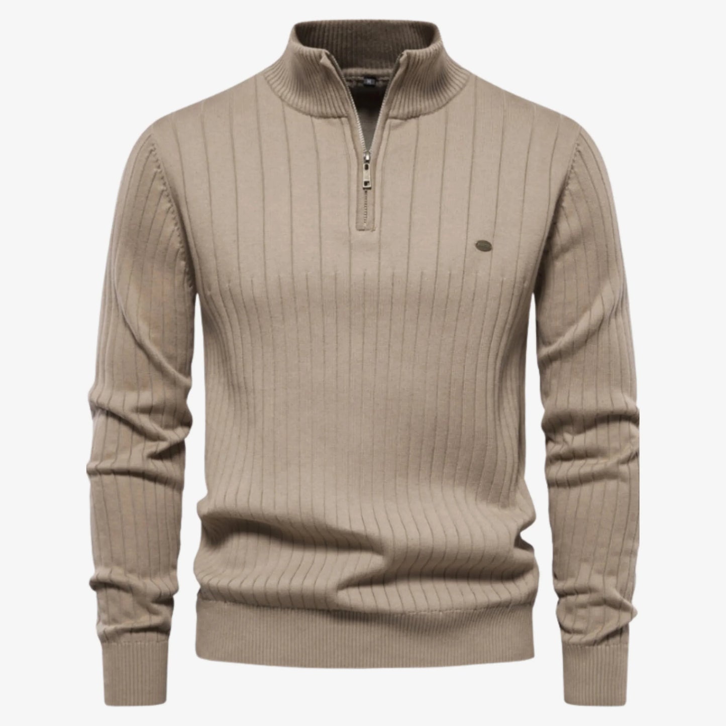 Gerippter Pullover Slim Fit für Herren 1