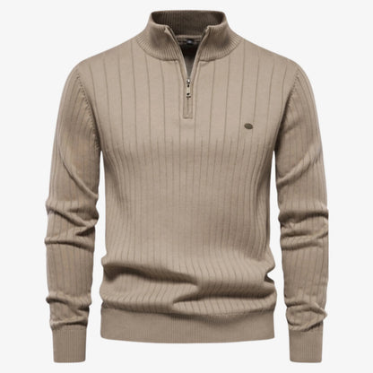 Gerippter Pullover Slim Fit für Herren 1