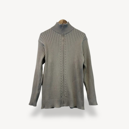 Gerippter Pullover mit Reißverschluss für Herren | Loravelle 4
