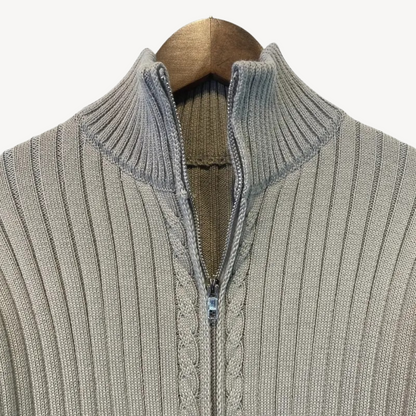 Gerippter Pullover mit Reißverschluss für Herren | Loravelle 5