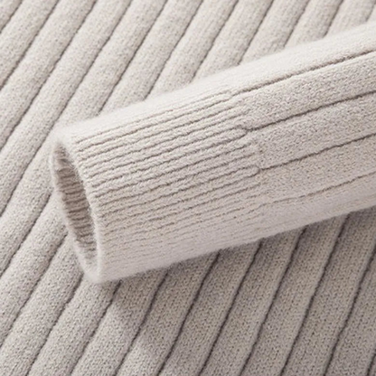 Gerippter Pullover mit Viertelreißverschluss für Herren | Loravelle 5