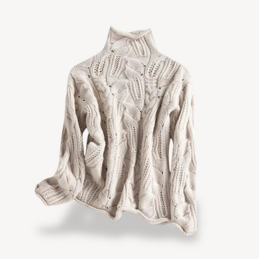 Gerippter Rollkragenpullover für Damen | Loravelle 0