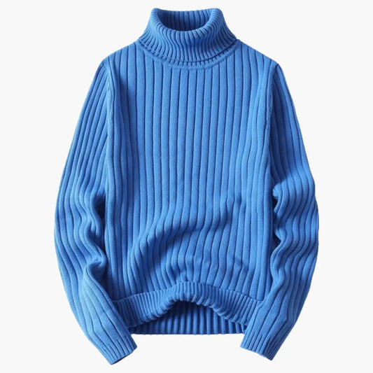 Gerippter Rollkragenpullover für Herren 0