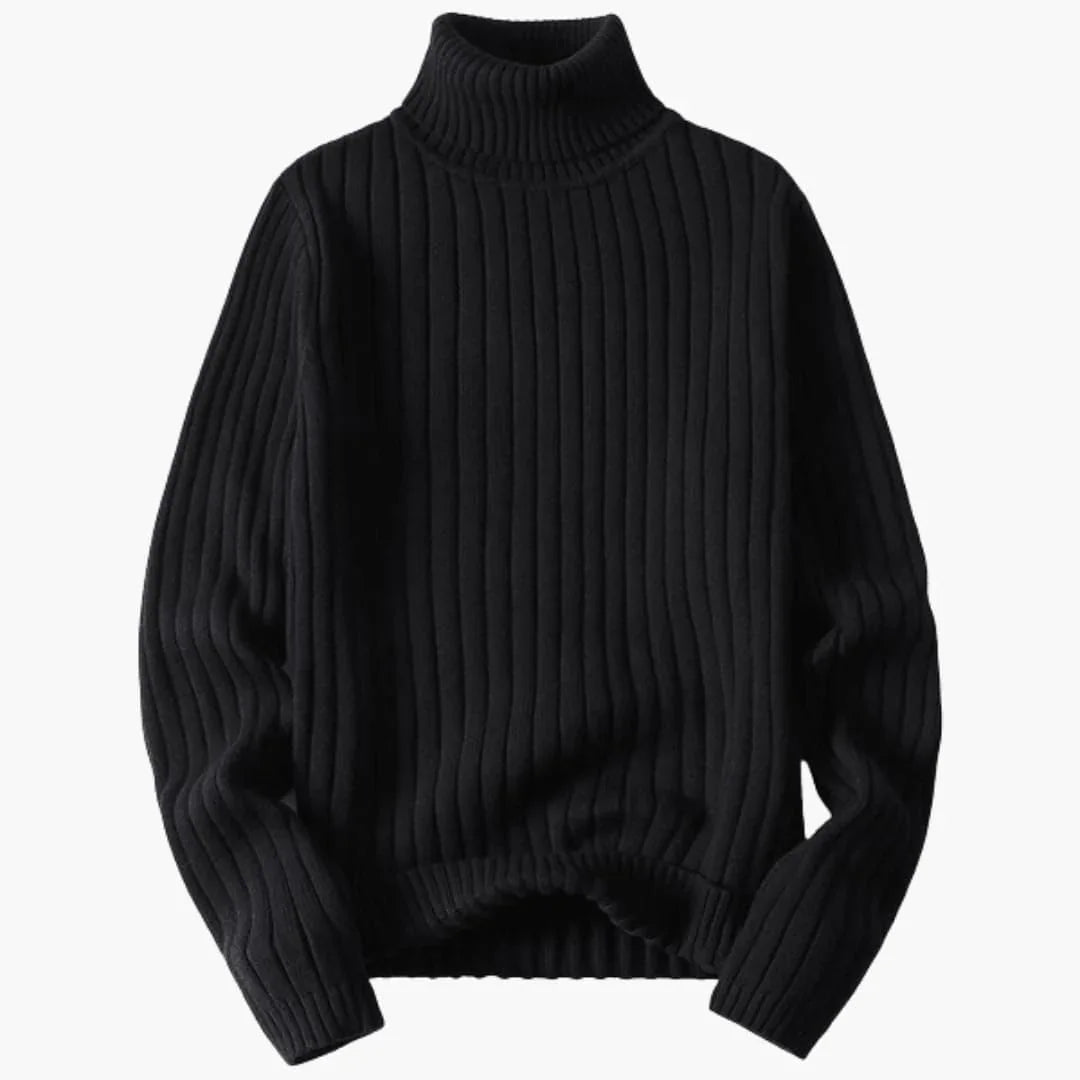 Gerippter Rollkragenpullover für Herren 1