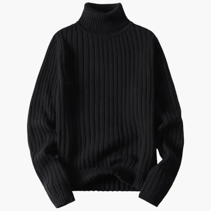 Gerippter Rollkragenpullover für Herren 1