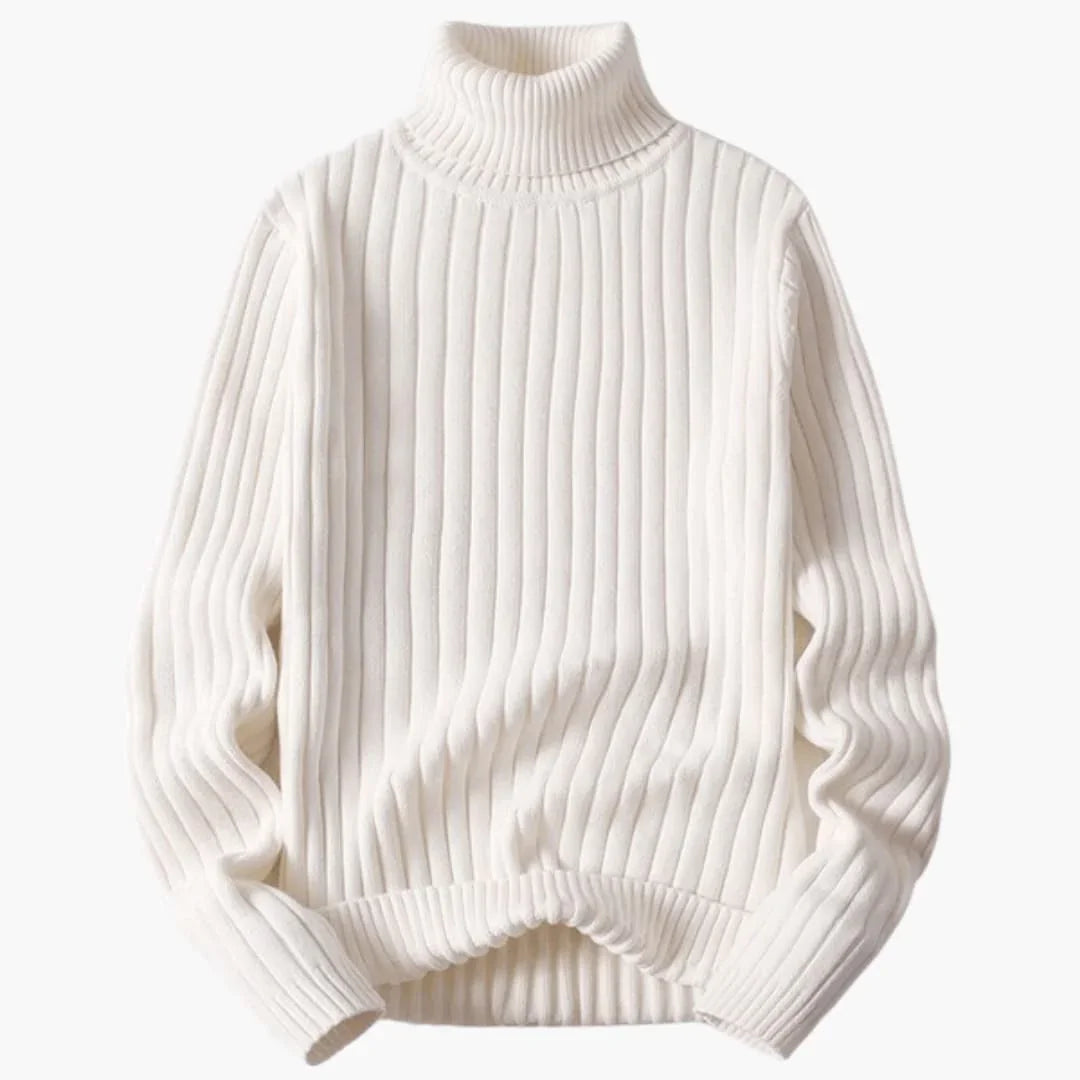 Gerippter Rollkragenpullover für Herren 2
