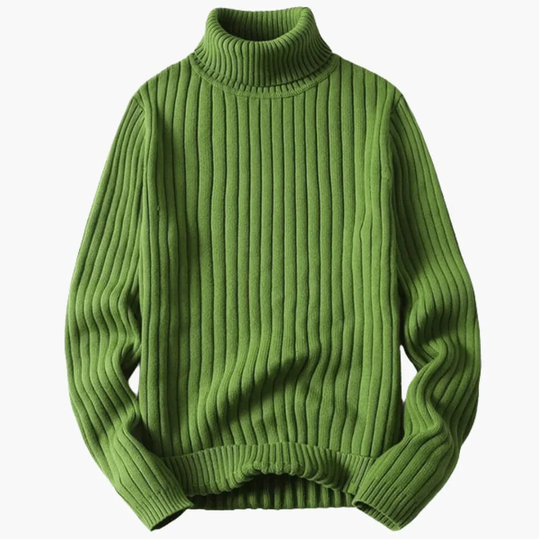 Gerippter Rollkragenpullover für Herren 3