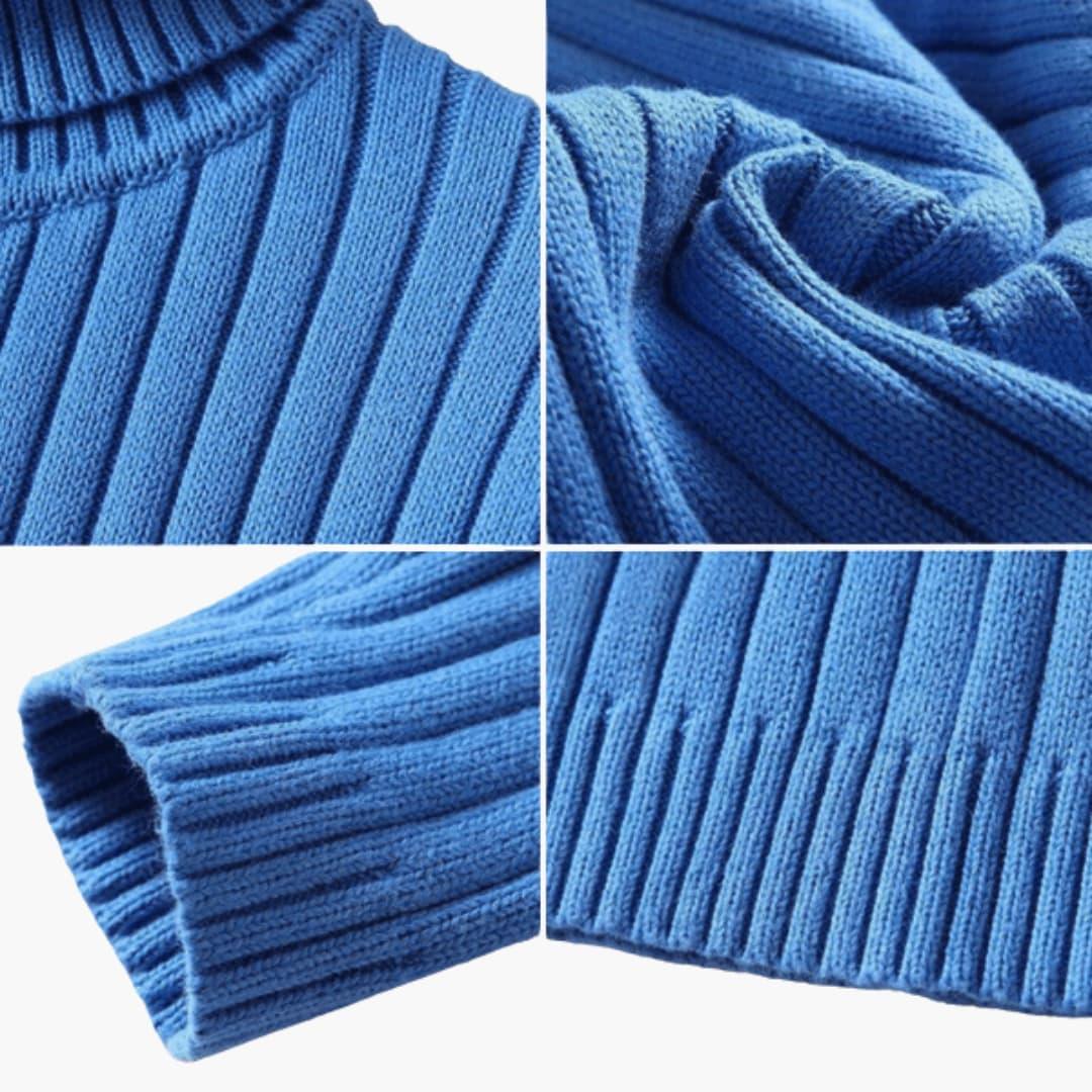 Gerippter Rollkragenpullover für Herren 5