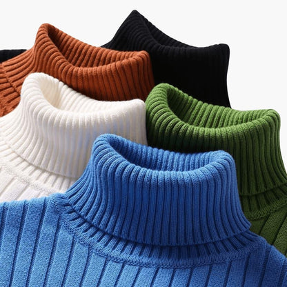 Gerippter Rollkragenpullover für Herren 6