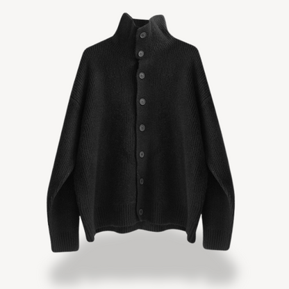 Gerippter Strick-Cardigan mit Knöpfen für Herren | Loravelle 1