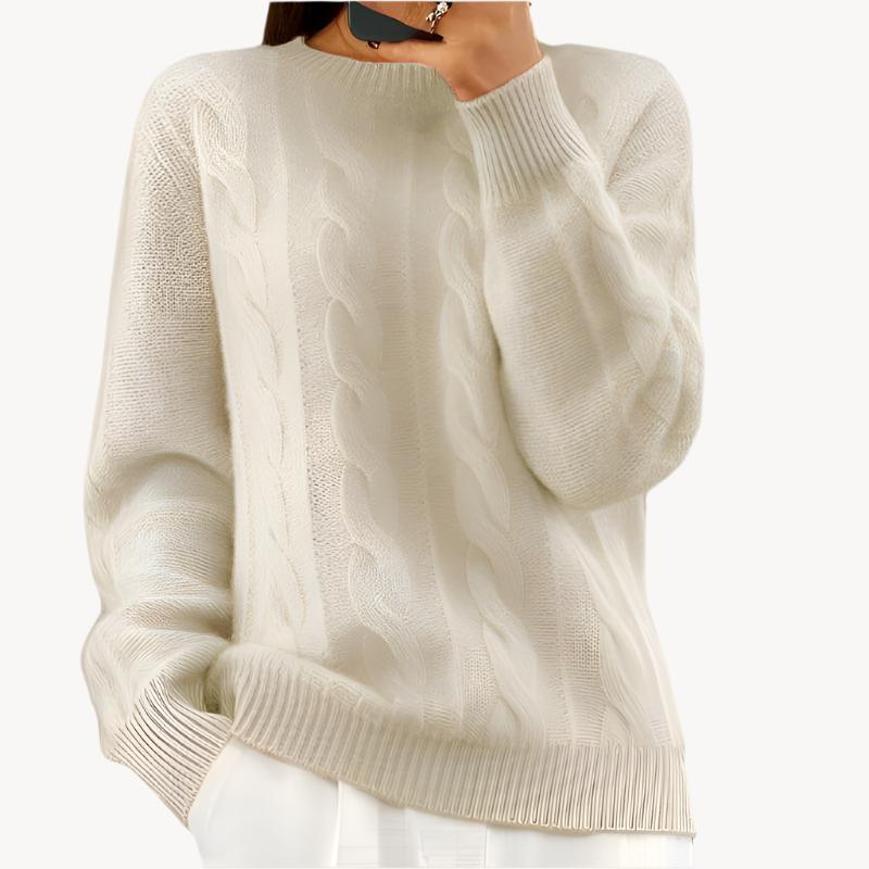 Gerippter Strickpullover für Damen 1