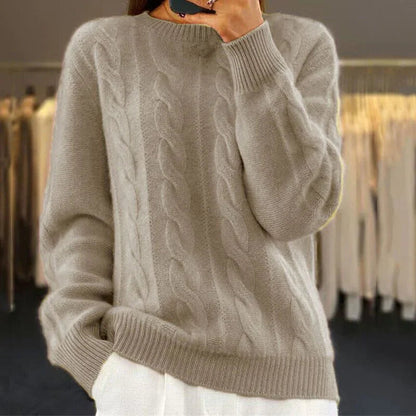 Gerippter Strickpullover für Damen 2