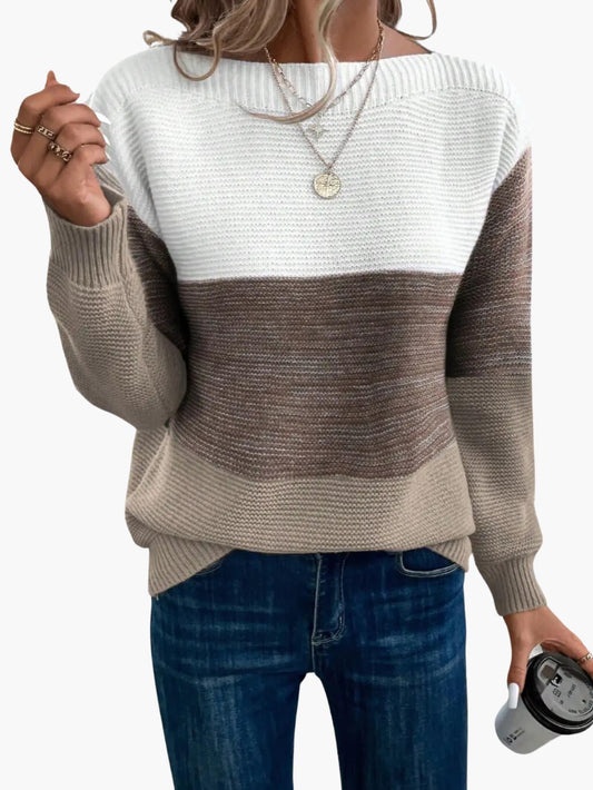 Gerippter Winterpullover für Damen 0